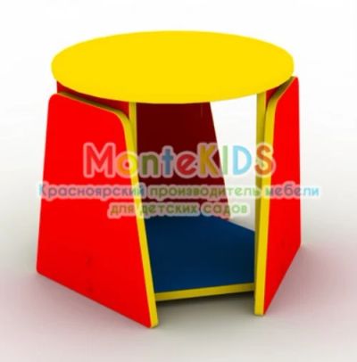 Лот: 6930332. Фото: 1. Стол центральный Ромашка - 5055... Мебель для детских садов