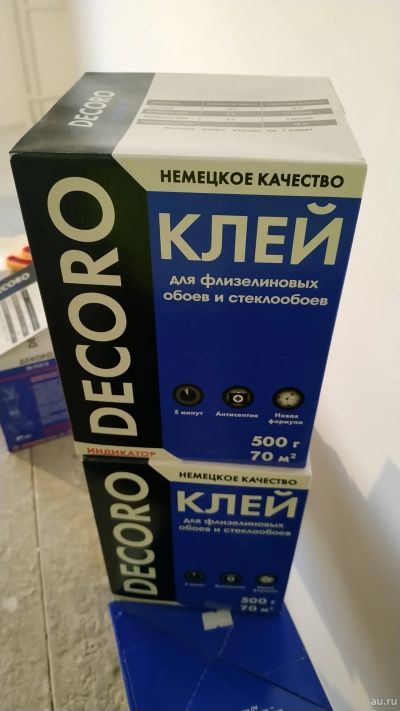 Лот: 13306388. Фото: 1. Клей для обоев обойный клей Decoro... Клеи, герметики, пена монтажная, клейкие ленты