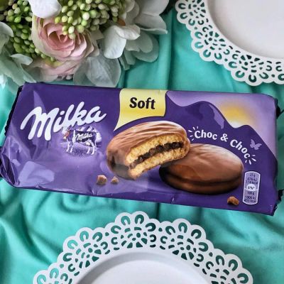 Лот: 11004862. Фото: 1. Бисквитное печенье Milka Choc... Печенье, вафли, пряники