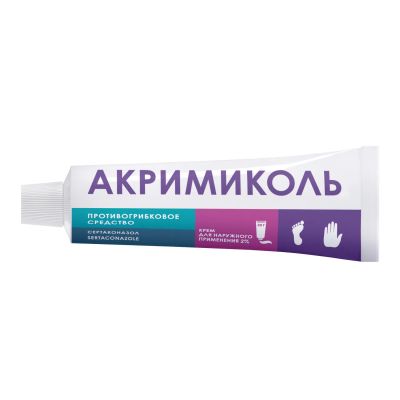 Лот: 25225574. Фото: 1. Акримиколь крем для наруж.прим... Лекарства