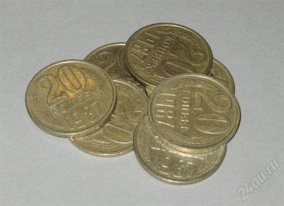 Лот: 527910. Фото: 1. 20 копеек 1987 г. (7 шт. одним... Россия и СССР 1917-1991 года