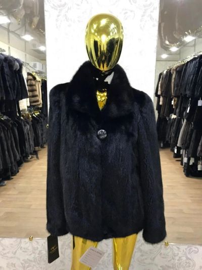 Лот: 11233260. Фото: 1. Шуба Норковая Новая Автоледи р46... Верхняя одежда