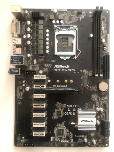 Лот: 19957694. Фото: 1. Материнская плата ASRock H110... Материнские платы