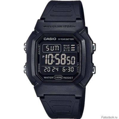 Лот: 21444946. Фото: 1. Casio W-800H-1B. Оригинальные наручные часы