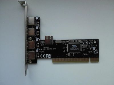 Лот: 4836993. Фото: 1. Контроллер PCI USB 2.0 (Via 6212l... Платы расширения, контроллеры, доп. порты