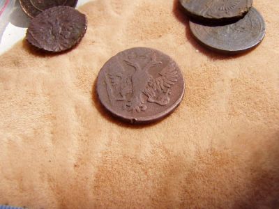 Лот: 7997438. Фото: 1. Денга 1748 года. Соосность. Новый... Россия до 1917 года