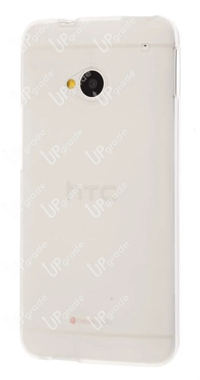 Лот: 3429211. Фото: 1. Силиконовый чехол HTC One Белый... Чехлы, бамперы