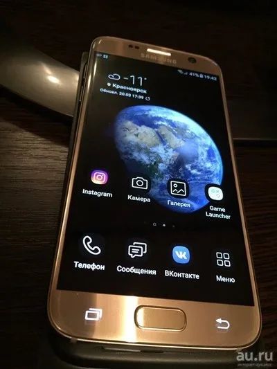 Лот: 13412118. Фото: 1. Samsung Galaxy S7 Голд Платинум... Смартфоны