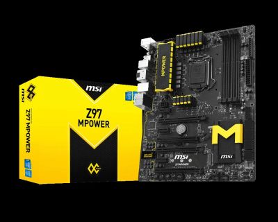 Лот: 4959942. Фото: 1. Материнская плата MSI Z97 MPower... Материнские платы