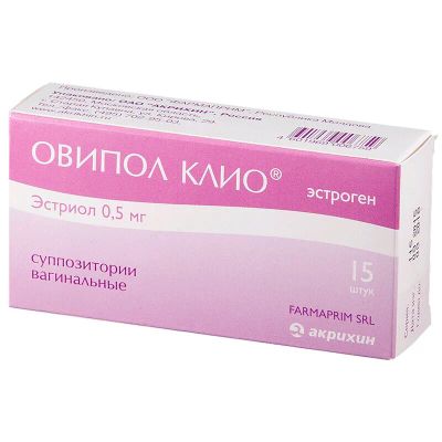 Лот: 23905479. Фото: 1. Овипол Клио 0,5 мг суппозитории... Лекарства
