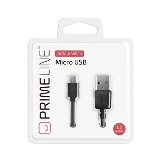 Лот: 7198384. Фото: 1. Prime Line microUSB дата-кабель... Дата-кабели, переходники