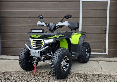 Лот: 23911847. Фото: 1. Квадроцикл Loncin 200 «Зеленый... Снегоходы, квадроциклы
