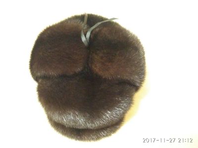 Лот: 10689659. Фото: 1. Шапка мужская формовка мех норка. Головные уборы