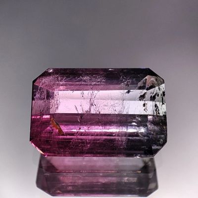 Лот: 21540344. Фото: 1. 7.0 ct. Турмалин арбузный, октагон... Драгоценные и поделочные камни