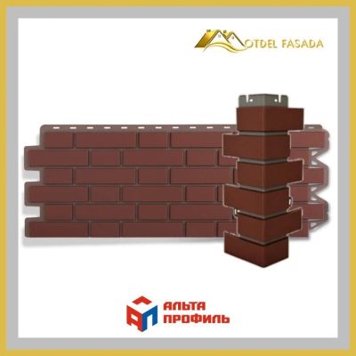 Лот: 17534950. Фото: 1. Фасадная панель АльтаПрофиль Клинкерный... Фасадные материалы, сайдинг