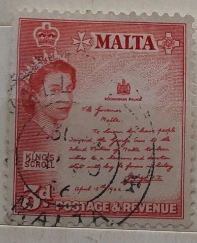 Лот: 25064034. Фото: 1. Марка. Мальта. 1956 г. Марки
