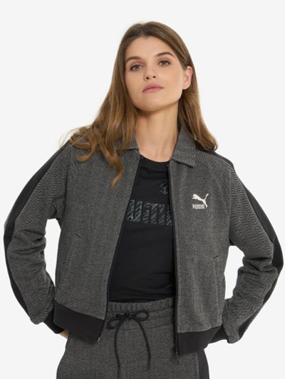Лот: 25072337. Фото: 1. Толстовка женская PUMA, Зеленый. Легкие куртки, толстовки