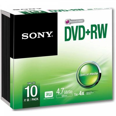 Лот: 11285837. Фото: 1. Диск Sony dvd+rw 4.7gb. CD, DVD, BluRay