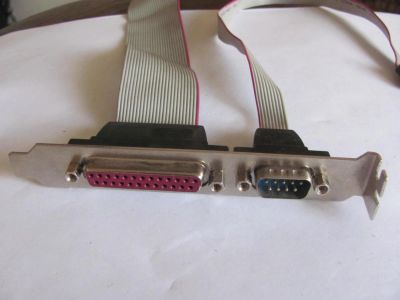 Лот: 10102955. Фото: 1. Порты LPT и COM от материнки Gigabyte. Платы расширения, контроллеры, доп. порты