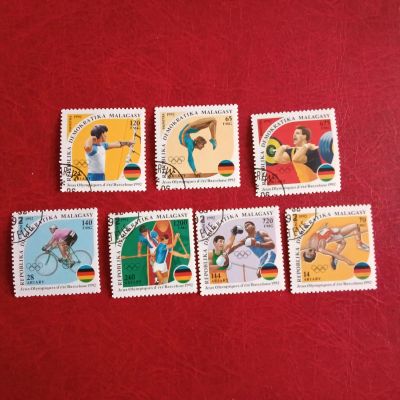 Лот: 24288460. Фото: 1. 1992 г, Мадагаскар, спорт, серия. Марки