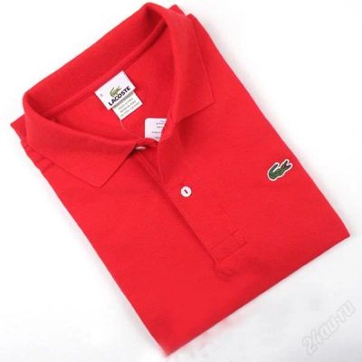 Лот: 1967599. Фото: 1. футболка Lacoste red. Футболки, поло