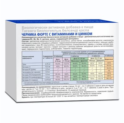 Лот: 23985069. Фото: 1. Черника-форте таб. 0,25г №150. Народная медицина, БАДы