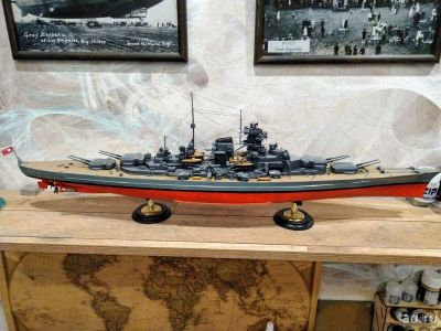 Лот: 15178509. Фото: 1. модель линкора Бисмарк 1/350 Bismarck. Судомоделизм