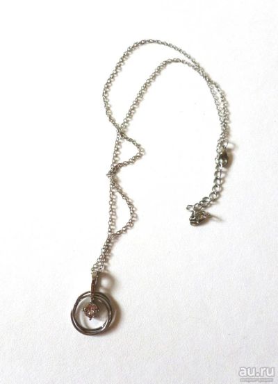 Лот: 10016840. Фото: 1. Стильный кулон с кристаллом Swarovski. Кулоны, подвески