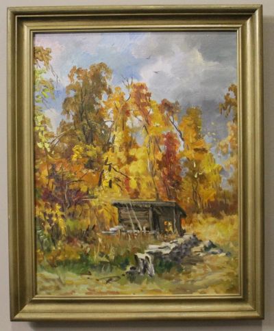 Лот: 12489354. Фото: 1. Картина" Осенний этюд""В.Швецов... Картины, гравюры