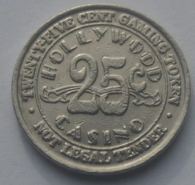 Лот: 5268259. Фото: 1. США.25 игровых центов 1993 г... Другое (значки, медали, жетоны)