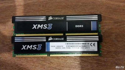 Лот: 9008222. Фото: 1. Память corsair 2 шт. х 4GB DDR3... Оперативная память