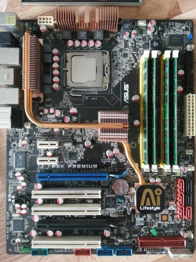 Лот: 16394522. Фото: 1. Комплект Asus P5K Premium+Xeon... Комплекты запчастей