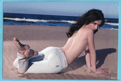 Лот: 17947476. Фото: 1. Natalia Oreiro-глянцевая фотооткрытка... Открытки, конверты