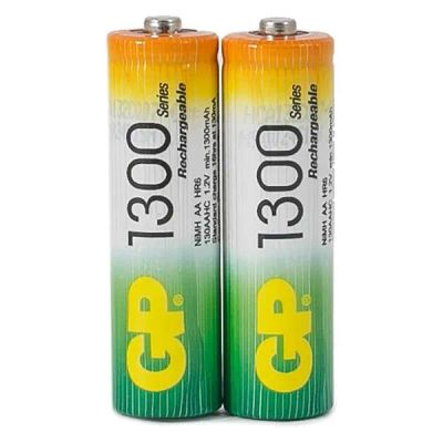 Лот: 24572339. Фото: 1. Аккумуляторы GP AA (HR6) 1300mAh... Батарейки, аккумуляторы, элементы питания