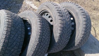 Лот: 4427482. Фото: 1. Колеса. зима 2шт Bridgestone Blizzak... Шины на дисках