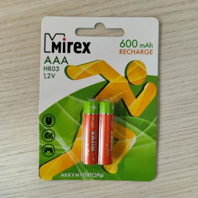 Лот: 22560328. Фото: 1. Аккумуляторы ААА 600 mah. Батарейки, аккумуляторы, элементы питания