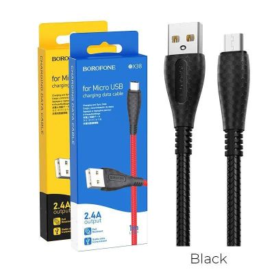 Лот: 22150268. Фото: 1. Кабель BOROFONE microUSB BX-38... Дата-кабели, переходники