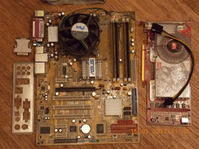 Лот: 3606990. Фото: 1. Мат. плата ASUS P5LD2 LGA 775... Компьютеры в сборе