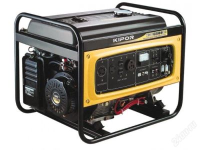 Лот: 749501. Фото: 1. Бензогенератор KIPOR KGE6500Х3. Другое (садовый инструмент и инвентарь)