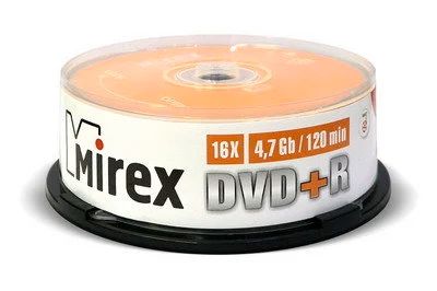 Лот: 13603695. Фото: 1. DVD+R Mirex 4,7 Гб 16x Cake box... Другое (носители информации)