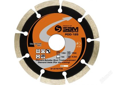 Лот: 857016. Фото: 1. Диск алмазный SBM PDD-125 (Германия... Расходные материалы, сменные насадки