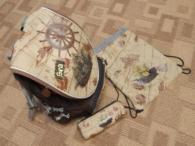 Лот: 10045952. Фото: 1. Рюкзак-ранец + пенал + мешок для... Рюкзаки, портфели