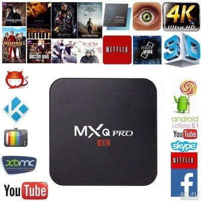Лот: 8652188. Фото: 1. Смарт ТВ приставка MXQ Pro Quick... Медиаплееры