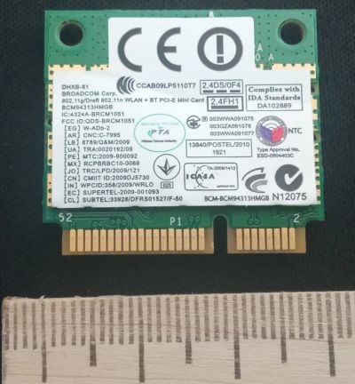 Лот: 20241295. Фото: 1. Wi-Fi+Bluetooth модуль Broadcom... WiFi, Bluetooth адаптеры