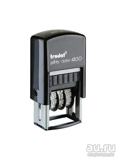 Лот: 15560360. Фото: 1. Trodat 4850 (25 x 5 мм, h 3.8... Печати, штампы, оснастки