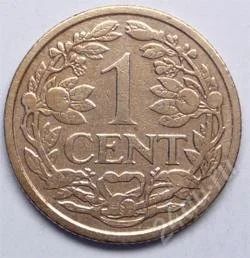 Лот: 75390. Фото: 1. Нидерланды. 1 цент 1914г. Редкость... Европа