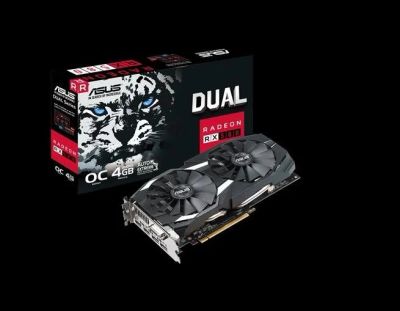 Лот: 10902770. Фото: 1. Asus radeon RX 580 OC 8 Гб 4 шт... Видеокарты