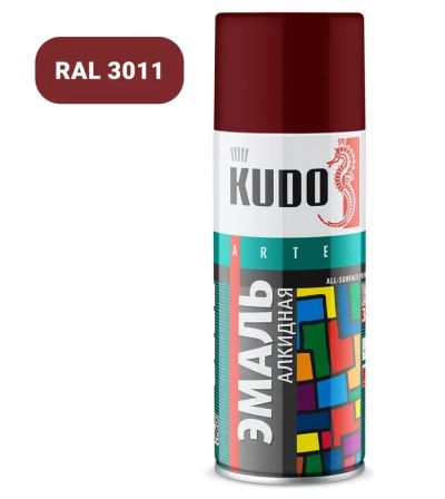 Лот: 17790359. Фото: 1. Краска Kudo 1004 вишневая RAL... Всё для покраски