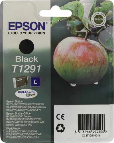 Лот: 13518513. Фото: 1. Картридж Epson T1291 (C13T12914011... Картриджи, расходные материалы