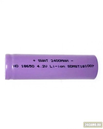 Лот: 13029895. Фото: 1. Аккумулятор SWAT 18650 2400 mAh. Фонарики